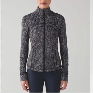 Lululemon Define Jacket 6 Black & White Jacquard